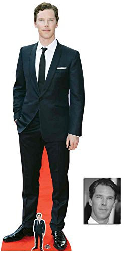 Fan Pack - Benedict Cumberbatch 2018 Red Carpet Lifesize and Mini Cardboard Cutout/Standup - Includes 8x10 Star Photo