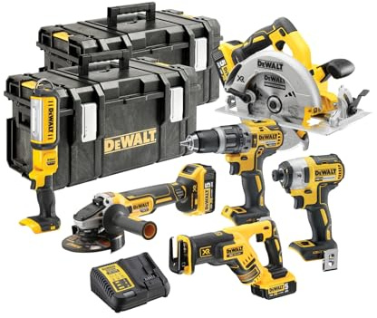 Dewalt DCK623P3-GB XR Brushless Compact Kit, 18 V, Multi-Colour, Set of 6 Pieces