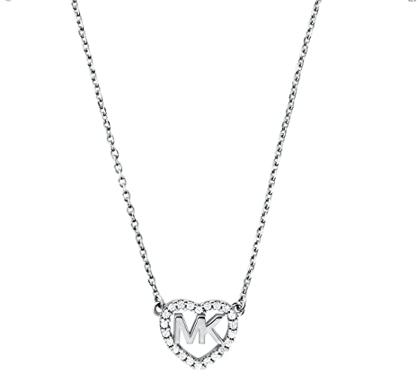 Michael Kors MKC1244AN040 Damen Collier Silber 925 Silber weiß Zirkonia 45 cm