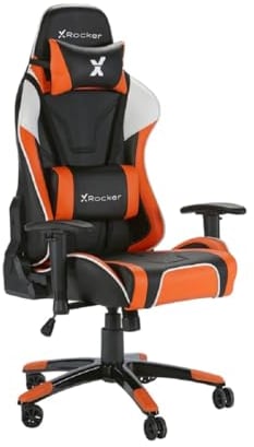 X Rocker Agility Esports Ergonomischer Gaming Bürodrehstuhl - Orange/Schwarz