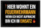 Hier wohnt EIN Feuerwehrmann Fußmatte XL mit Brand Motiv
