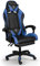 TRISENS Gaming-Stuhl mit Fußstützen - Bürostuhl ergonomisch stufenlos einstellbar - Gamer Chefsessel, Computer Office Chair, Schreibtischstuhl, Büro Stuhl, Farbe:Schwarz/Blau