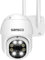 SANSCO WiFi Security PTZ IP Camera, 3MP Wireless CCTV Surveillance Cam with Power Adapter, Indoor/Outdoor Use, 2-Way Audio, Weatherproof, Colour Night Vision, Add-on Camera 8CH/10CH NVR