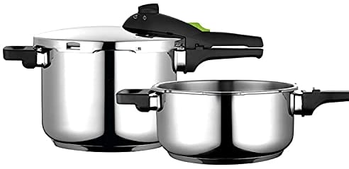 Fagor Rapid Xpress Olla a Presión 6 + 4 Litros, Inducción, Express Super Rápida, Acero Inox. 18/10, Todo Tipo Cocinas, Fondo Termo Difusor, 2 Niveles de Presión, 5 Sistemas de Seguridad