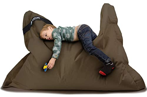 LAZY BAG Riesen-Sitzsack XL 160x125 cm mit 300 Liter | Sitzkissen 2-in-1 für Kinder & Erwachsene | Bequeme Indoor & Outdoor mit 3 Mio. EPS-Perlen für perfekte Ergonomie | Deutscher Marken Hersteller