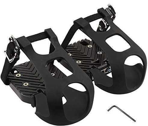 CyclingDeal Fahrrad-Zehnkörbe, nur Käfig, kompatibel mit Peloton Bike und Bike+ Pedaladaptern, wandelt Look Delta-Pedale in Doppelfunktions-Pedale um, fahren mit Sneakers