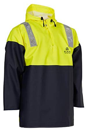 Elka 177105041007 Industrielle Angelkittel Fluo Gelb/Navy 2XL