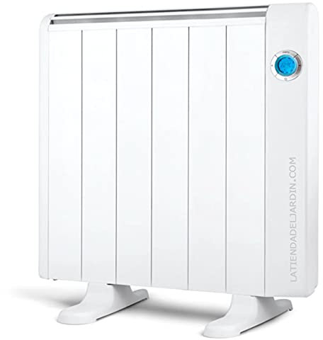 Emisor Térmico bajo Consumo 6 elementos, 1000W. Mando a distancia, pantalla digital LCD