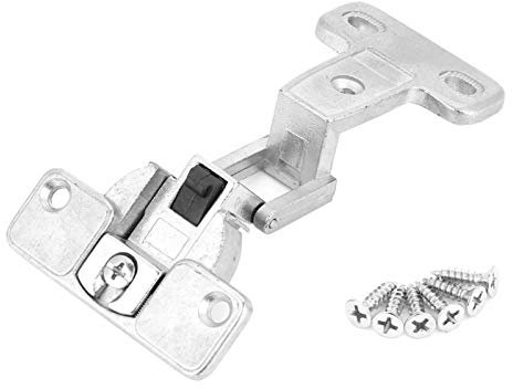 Ejoyous 270-Grad-Vollabdeckung, mit 6 Scharnierschrauben, Unsichtbare Scharniere für Küchentürschränke, Schranktürscharnier, Stahltürscharnier für Holzmöbelregale(Gebäude)