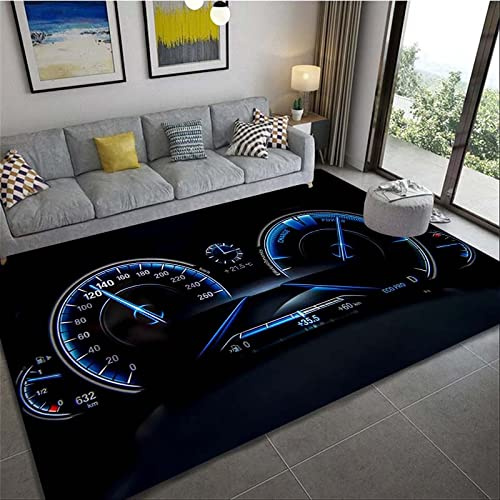 LHGBGBLN Mode Auto Armaturenbrett 3D Teppich Motorrad Teppich Wohnzimmer Couchtisch Teppich Badezimmer Antirutschmatte Eingangstürmatte Bodenmatte