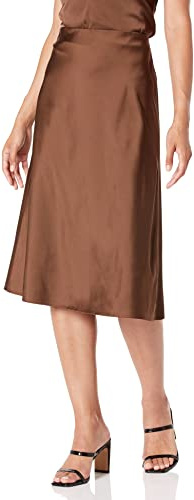 The Drop Damen Maya Rock, seidiger Slip-Skirt-Stil