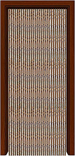 Tenda per Porta con Perline di bambù sospesa, Tende con Perline in Legno per Porta, Tenda per Porta divisoria per Porta, Pannello per Tende antimosche, per Decorazione d'ingresso d