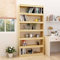 RONGQI Bücherregal/Raumteiler, Raumteiler Regal, Standregal, Bookcase, Bücherwand, Büroregal, Regalbrett, 100x30x200 cm Kiefer Massivholz