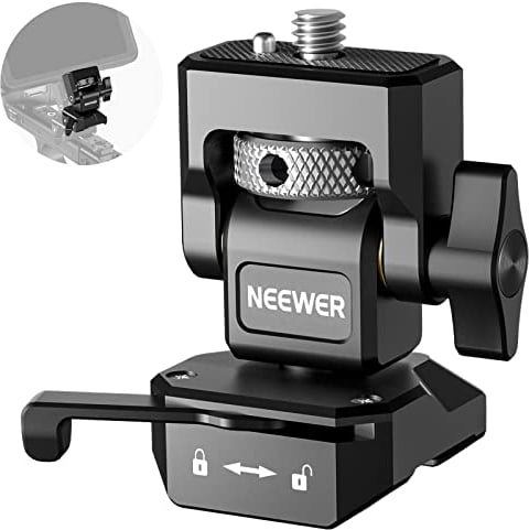 NEEWER Kamera Monitorhalterung, 1/4 Schraube für 5 & 7 Feldmonitore, kompatibel mit Atomos Ninja V, 360° schwenkbar, 180° Neigungsdämpfung einstellbar, kompatibel mit SmallRig Cage, MA005