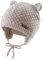 XIAOHAWANG Baby Wintermütze Jungen Mädchen Warmer Strickmützen Weicht Baumwolle-Futter mit Süße Bärenohren Winter Babymütze(Beige, 6-18 Months)