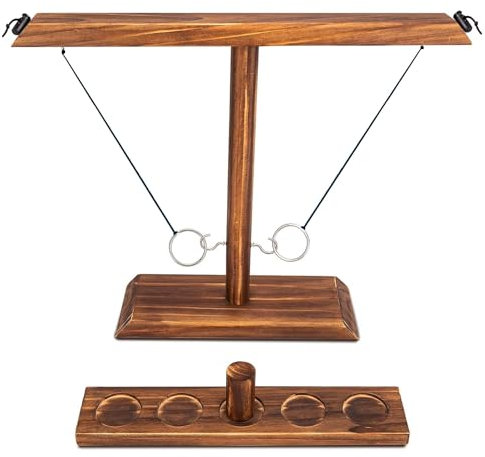 Ring Toss Game for Adults, Drinking Games, Yard Games for Adults and Family, Outdoor Games for Adults, Hook and Ring Games for Camping, Bars, Party, Table Games, 15.7 X 13 Large Size