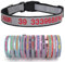 Reflektierend Hundehalsband Nylon mit Personalisiert Gesticktem Namen und Telefonnummer Verstellbar Halsband Passend für Große Mittlere Kleine Hunde Welpe