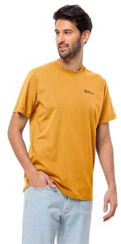 Jack Wolfskin Herren Essential M T-Shirt, Mustard, L EU