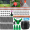 BNWRRCVKE Kit di Irrigazione a Goccia, 50M Tubo da irrigazione, 201 Pezzi Micro Drip Irrigation Kit Sistema di Irrigazione Automatico, Kit Irrigazione Orto per Orto,Terrazzo, Paesaggio,Aiuola