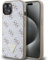 GUESS GUHCP15SPG4GPH Case for iPhone 15/14/13 6.1 Inch White Hard Case 4G Triangle Metal Logo