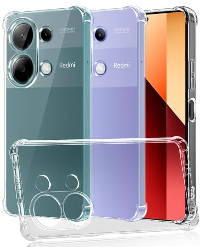 SineOrdo Mobile Phone Case for Xiaomi Redmi Note 13 Pro & Poco M6 Pro 4G - Clear Protective Ultra Thin Silicone TPU Case With Drop-Proof Corners