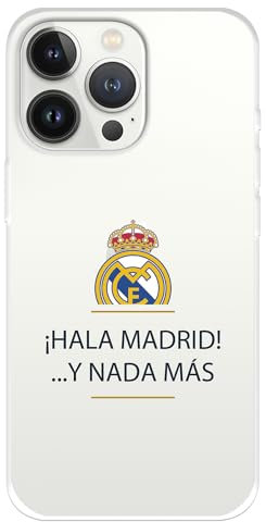Schutzhülle für iPhone 13 Pro von Real Madrid, transparent zum Schutz Ihres Handys, flexible Silikonschicht mit offizieller Lizenz von Real Madrid