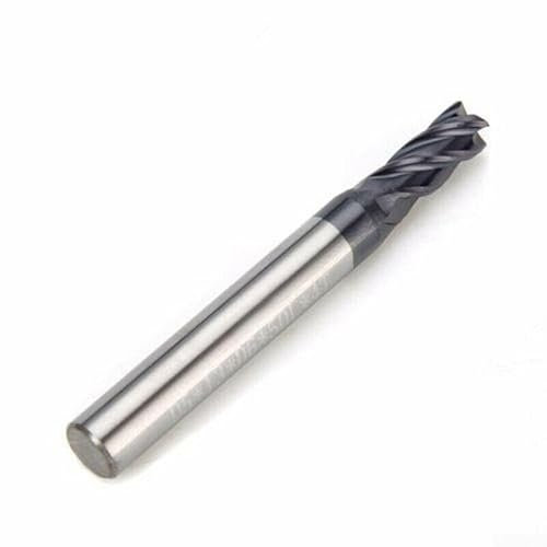 Fraise à 4 dents en carbure solide de qualité supérieure, revêtement AlTiN pour fraisage de précision (20 mm)
