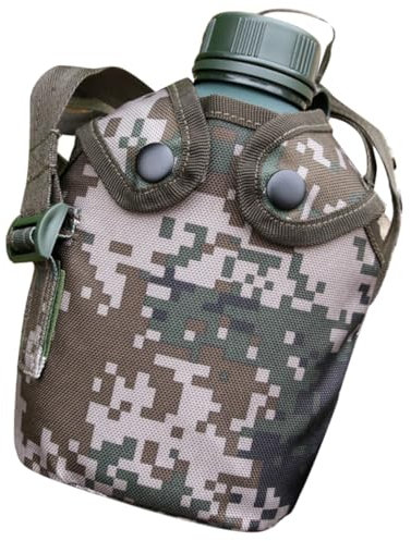 Anneome 1set Borraccia Alluminio Leggero Perdite Per Camping Escursionismo e Avventure Outdoor Design Pratico Con Manico e Sacchetto Di Conservazione