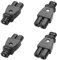 YAODHAOD IEC320 C8 C7 Prise 2 Broches Module d'entrée IEC connecteur d'alimentation Prise Droite 250V AC 2.5a Prise de périphérique Adaptateur de Montage à vis AC (C7)