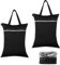 2 piezas Wetbag,Impermeable Nasstasche, Lavable Ropa Sucia Bolsa Con Mango, Bolsa de Lavandería Wet Bags,Reutilizable Wetbag Para Gimnasio Ropa Mojada Piscina Colegio Dorm, Negro , 40*50CM