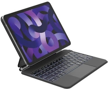 Belkin Pro iPad Keyboard Case with Magnetic Stand, Backlit Bluetooth Keyboard, Multi-gesture Controls, Magnetic Apple Pencil Storage, QWERTY, Multimedia Keys for iPad M4 Pro 11”
