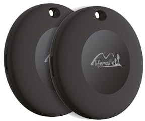 Lifemate Life Tag 2er Pack für Apple iOS Netzwerk „Wo ist?” – Wasserdichtes GPS Pet Tracking Device – Lange Akkulaufzeit, Einfache Kopplung, Kein ABO mit Lautem Ton & Verloren-Modus