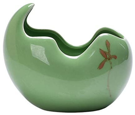 LLMTYO Pots de Plantation Pot de Fleurs d'intérieur Pot de Fleurs spécial pour Plantes hydroponiques Bol créatif pour nénuphars Pot de Plantes personnalisé Petit Aquarium Pots d'extérieur (Vert)