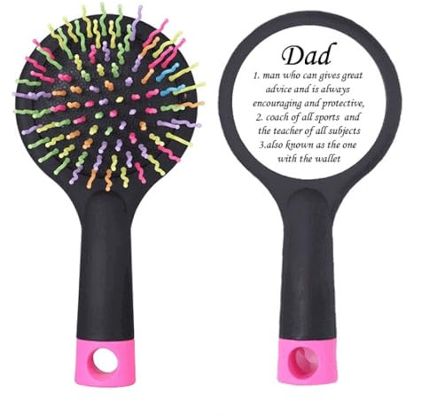 Spazzola districante per capelli con citazione Encouraging Dad Festival