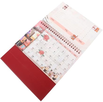 SHOWERORO Kreativer Cartoon Tischkalender Handgezeichnete Nostalgische Designs Für Chinesisches Neujahr Kalender Für Büro Und Zuhause Einzigartige Dekoration Und Planungshilfe
