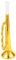 ifundom kinderinstrumente musikinstrumente Musikalisches Blasinstrument Musikinstrument lustige Kindertrompete Schultrompete versorgen Plastik Golden