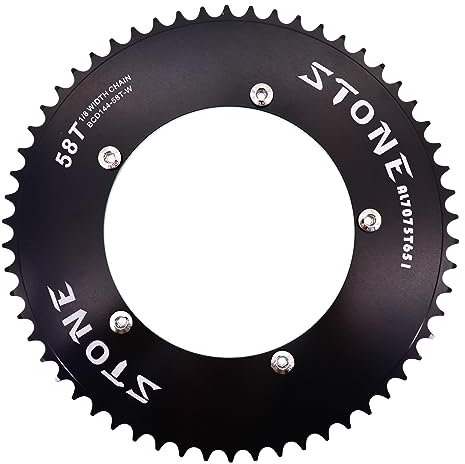 SHUNMIN Platos para Bicicletas Piñón Fijo 144BCD, Anillo de Cadena Redondo, Bicicleta de Pista 47 48 49 50 51 52 53 54 55 56 57 58 59 60T 144 Diente Bcd Platos para Bicicletas(68T)