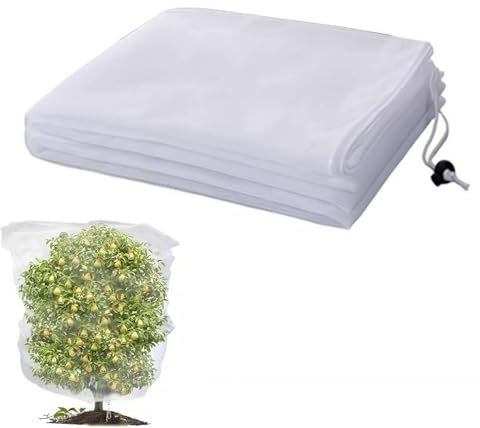 Fruit Tree Netting Bird Protection, Garden Nettings Mesh Fine Bags, Outdoor Fine Mesh Cover Plant Net Protection fruit Blueberry bushes Strawberry Cherry Tree, Bird Friendly (150 * 100)