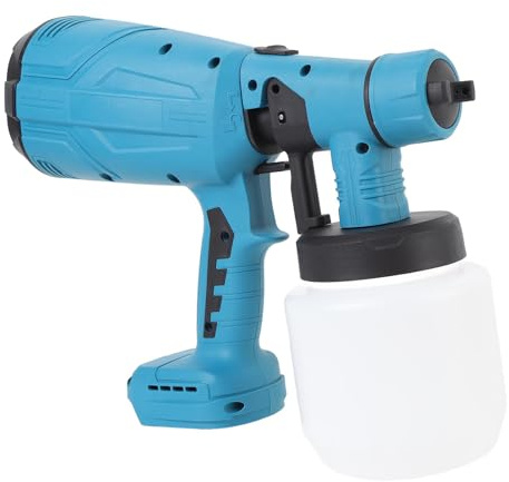 Xiuganpo Pulverizador de Pintura Inalámbrico, Pistola Pulverizadora de Pintura Inalámbrica de 4 Boquillas para Puertas