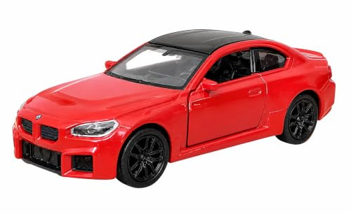 Toi-Toys BMW M2 2023 Modellauto aus Metall mit Rückzug Modell Auto Spielzeugauto 4-Farben 81 (Rot)