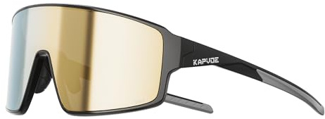 KAPVOE K473 Selbsttönende & Schillernde Fahrradbrillen für Damen und Herren, UV400-Sportsonnenbrillen Mountainbike Baseball Pickleball