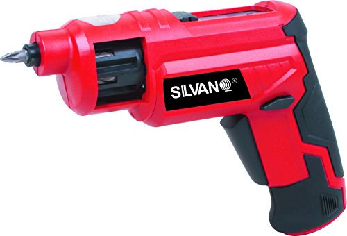 SILVANO Destornillador Eléctrico con Puntas Intercambiables - Voltaje de 3,6 V - Recarga Rápida - Diseño Ergonómico - Incluye Luz de LED - Herramientas de Bricolaje