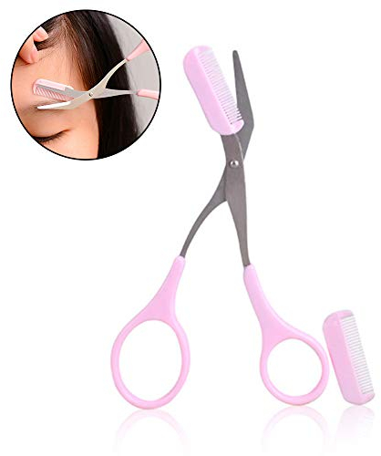 Schere Cutter Verfassungs-Werkzeug-Augenbrauen-Trimmer Schere Mit Kamm Unisex Haarentfernung Kosmetik Shaping