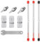 Favengo 7 Pcs Kit Pistolet Pulvérisateur Aérographe Buse et Aiguille de Pulvérisation 0.2mm/0.3mm/0.5mm avec Clé pour Aérographe Peinture Fine Art Décoration de Gateaux Tatouage à l’Aérographe