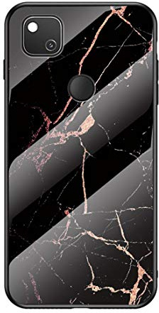 MadBee für Google Pixel 4A Hülle [mit HD-Schutzfolie], Marmor Weich Silikon Handyhülle TPU Bumper Handytasche Flexible Schutzhülle Kratzfest Protective Gummi Dünn Abdeckung (Marmor 5)