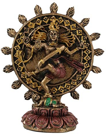Pacific Giftware Hindu-Gott Shiva Nataraja Miniaturfigur aus Kunstharz