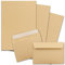 50x Briefpapier-Sets DIN A4 mit C6 Briefumschlägen, Haftklebung - Karamell-Braun - mattes Schreibpapier mit Kuverts - FarbenFroh by GUSTAV NEUSER