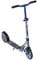 muuwmi Aluminium Scooter Deluxe – Tretroller, 205 mm, ABEC 7, für Kinder und Erwachsene, GS geprüft, höhenverstellbar, grau-blau