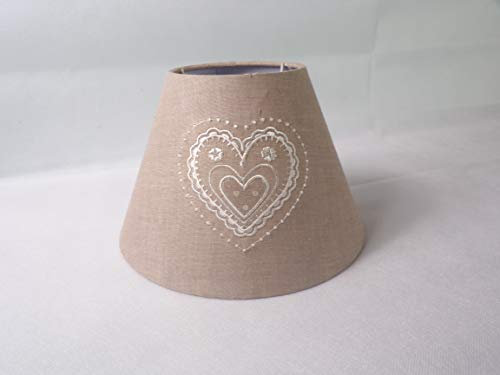 Abat-jour lampe de chevet coeur (Rose clair)