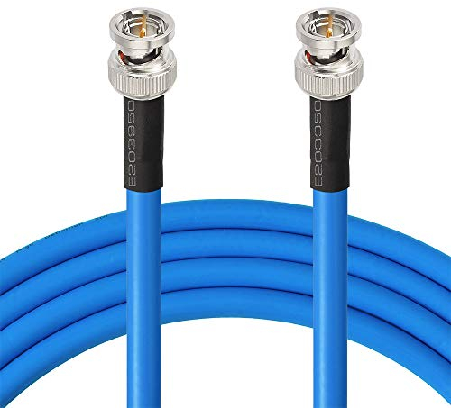 Superbat Câble SDI BNC 1m (Choix de longueur 30cm à 91m) 3G/6G/12G Belden 1694A 75ohm Mâle à Mâle Supporte 4K/8K pour Caméras et Broadcast et Studio (1 pièce)